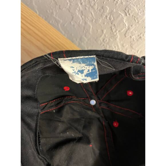 Minnie Mouse Disney Red Bling Baseball Hat Cap Black Adjustable Excellent - Picture 10 of 12